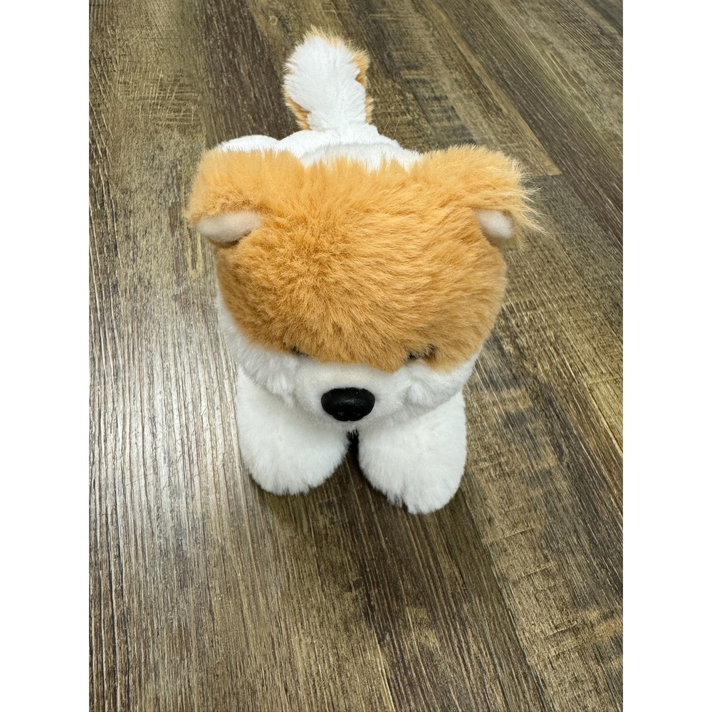 Aurora World‎ White Tan Dog Plush Stuffed Animal Floppy Lying Puppy 8x5 Inch - Picture 13 of 13
